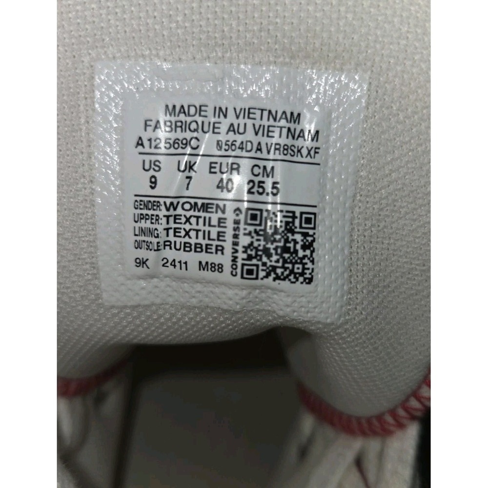 Converse Chuck Taylor All Star Wedge Platform High A12569C Red Womens 9 - Picture 10 of 11